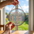 Personalized Social Worker Suncatcher, School Counselor Gift Office Decor LCSW Gift, School Social Worker Gift, Floral Book Window Hanging