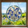 Forget Me Not Suncatcher, Memorial Sympathy Gift, Floral Window Hanging, In Loving Memory 2026, Thinking of You, Botanical Art Decor for Her