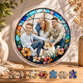Custom Photo Stained Glass Suncatcher DIY Kit, Personalized Father's Day Gift 2026, Family Portrait Window Hanging, Mother's Day Picture Art